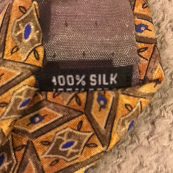 Men’s Stafford Executive 100% Silk Dress Tie Made in Italy - Picture 4 of 5